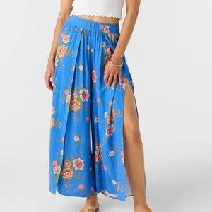 NWT O'Neill Tamara Rio Floral Split Leg Pants Sizes L & XL $65